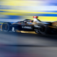 The gold Formula E car of DS Techeetah